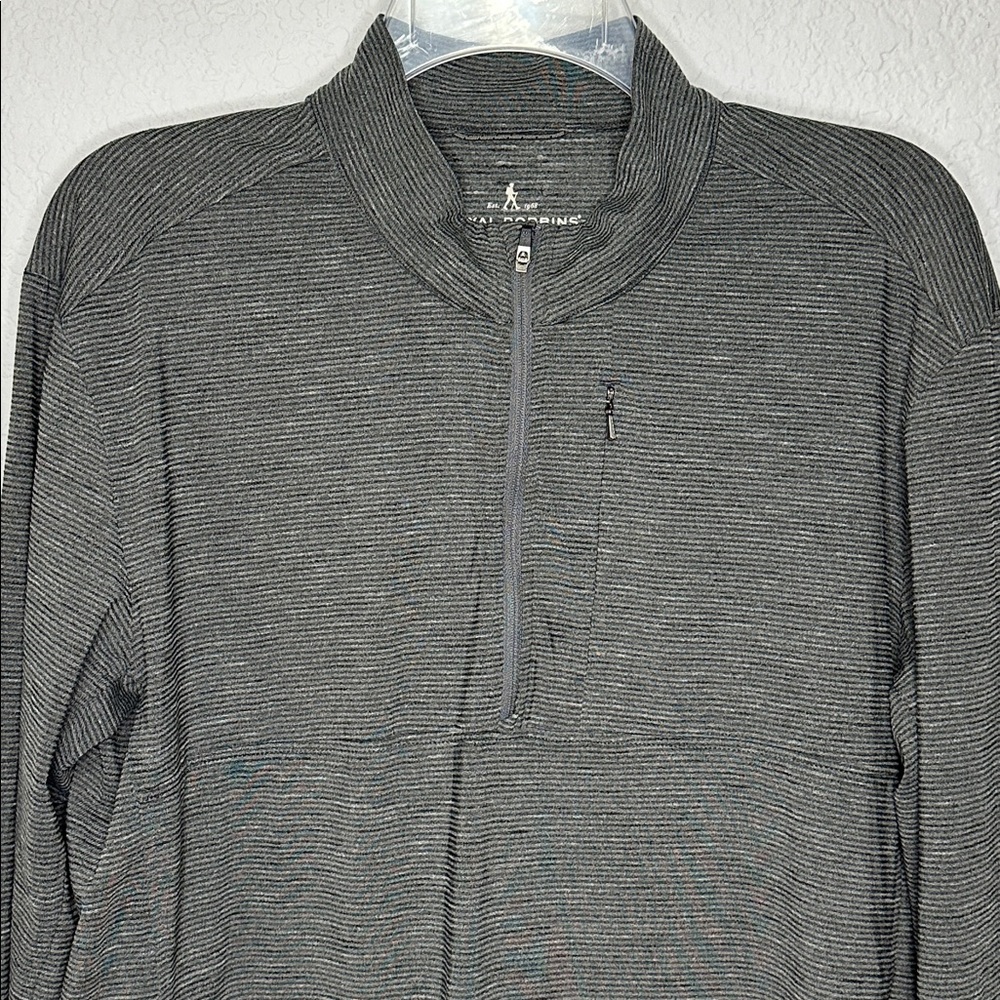 Royal Robbins Men's Charcoal Quarter-Zip Shirt Long Sleeve Outdoor Hiking Gear L